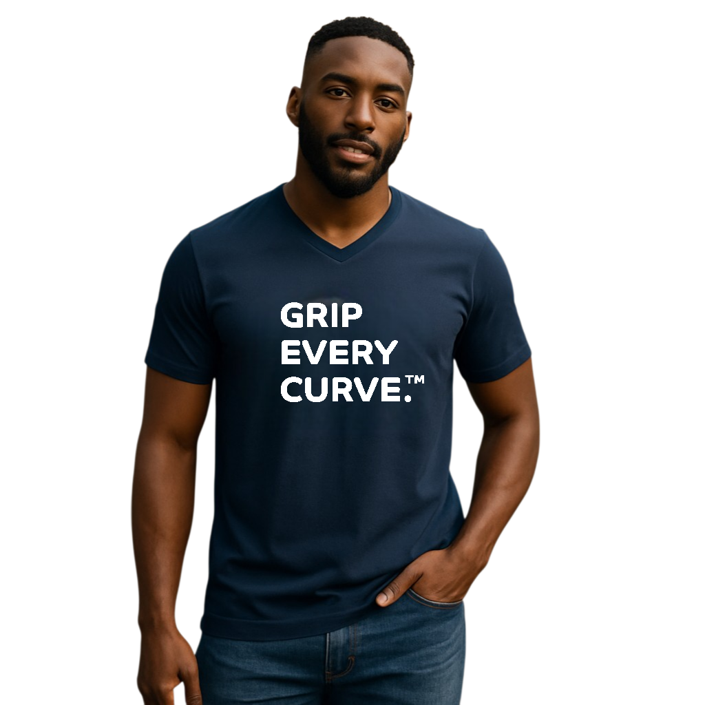 Grip Every Curve V-Neck Tee