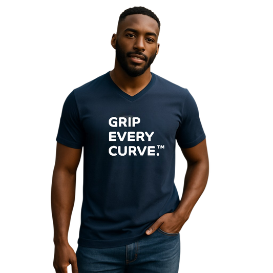Grip Every Curve V-Neck Tee